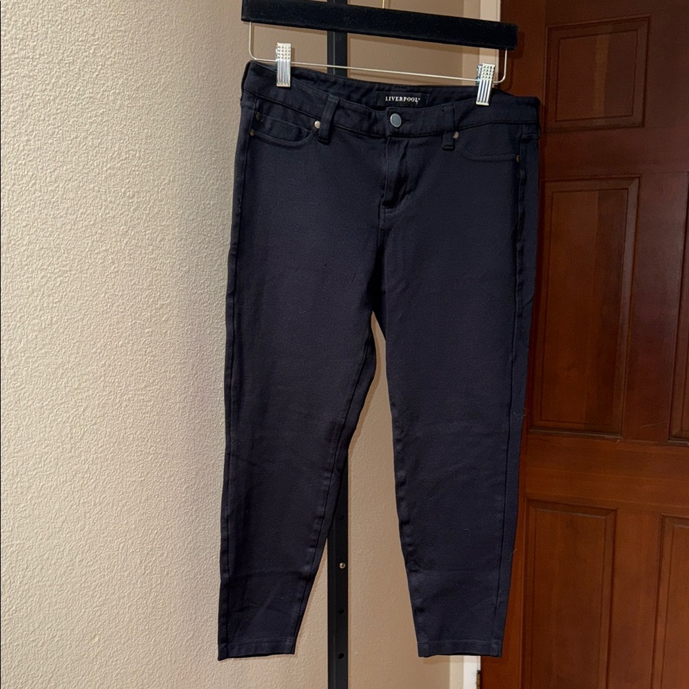 Liverpool Women's Black Ankle Jeggings Pants Size 6/28